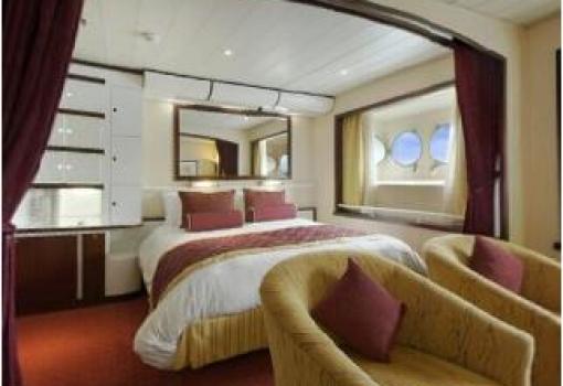Una de las confortables Suites del buque